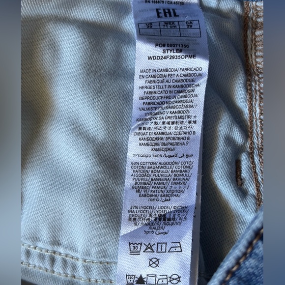 rag & bone women Lori mid-rise wide leg Blue Jeans - Picture 7 of 10